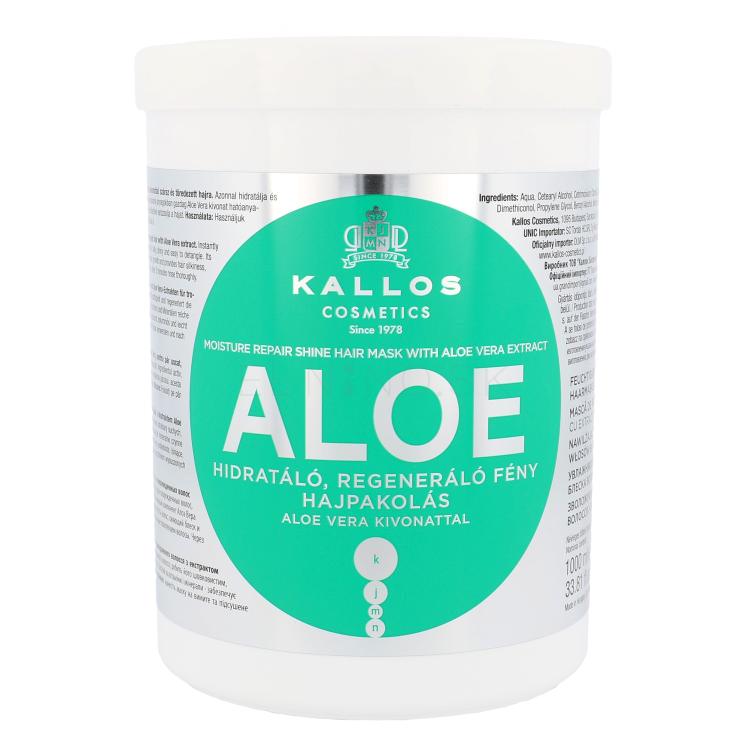 Kallos Cosmetics Aloe Vera Maska na vlasy pre ženy 1000 ml