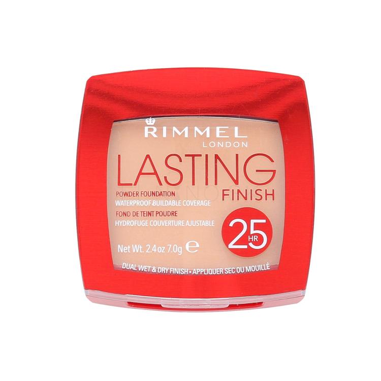 Rimmel London Lasting Finish 25hr Powder Foundation Make-up pre ženy 7 g Odtieň 004 Light Honey