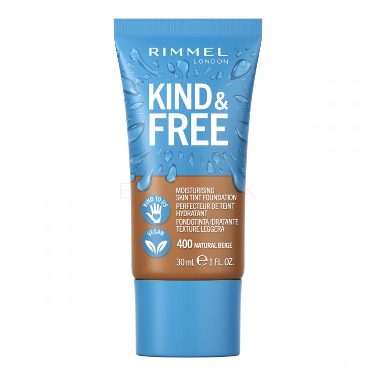 Rimmel London Kind &amp; Free Skin Tint Foundation Make-up pre ženy 30 ml Odtieň 400 Natural Beige