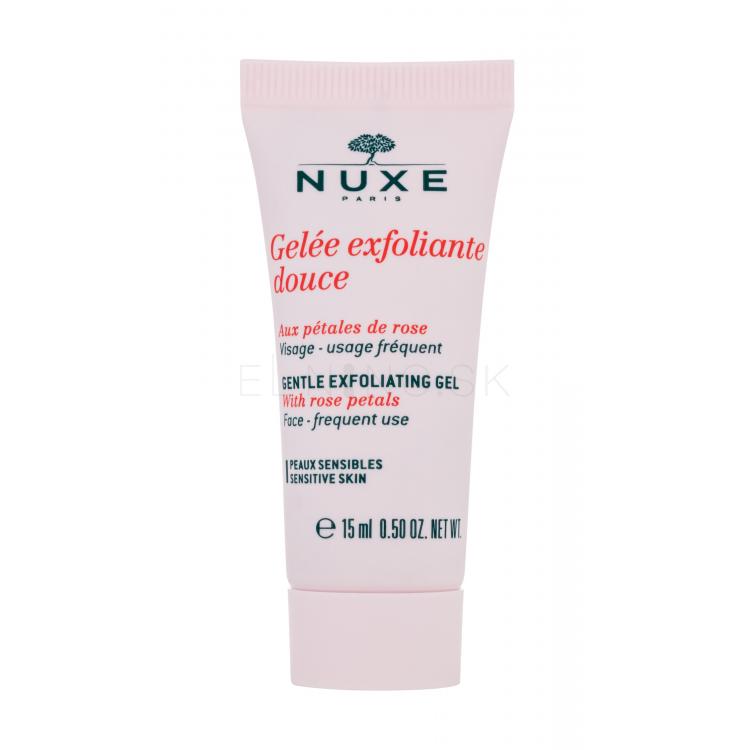 NUXE Rose Petals Cleanser Gentle Exfoliating Gel Peeling pre ženy 15 ml tester