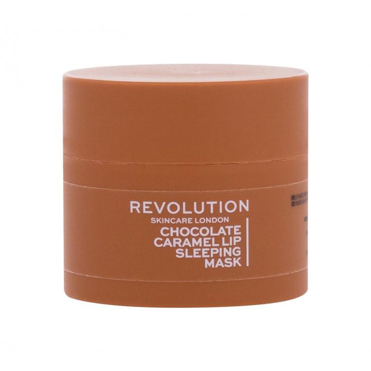 Revolution Skincare Lip Sleeping Mask Chocolate Caramel Balzam na pery pre ženy 10 g