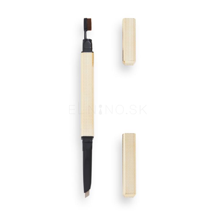 Revolution Pro Rockstar Brow Styler Ceruzka na obočie pre ženy 0,25 g Odtieň Dark Brown