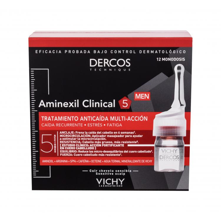 Vichy Dercos Aminexil Clinical 5 Prípravok proti padaniu vlasov pre mužov 12x6 ml