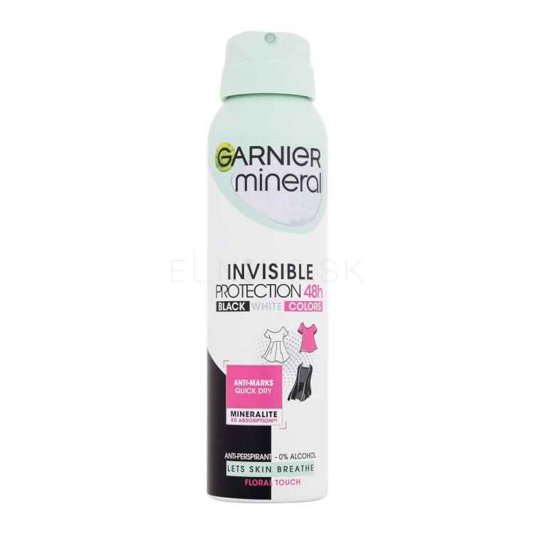 Garnier Mineral Invisible Protection Floral Touch 48h Antiperspirant pre ženy 150 ml