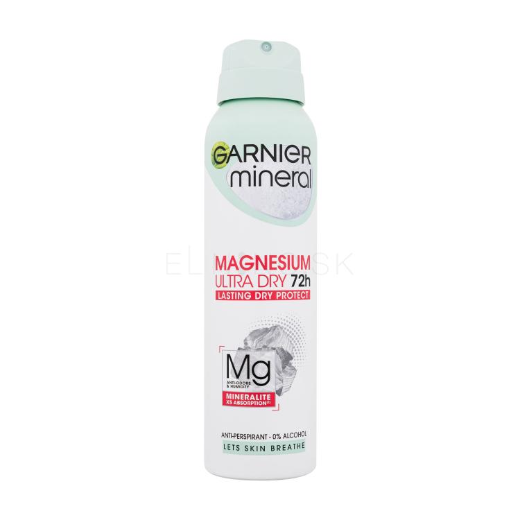 Garnier Mineral Magnesium Ultra Dry 72h Antiperspirant pre ženy 150 ml