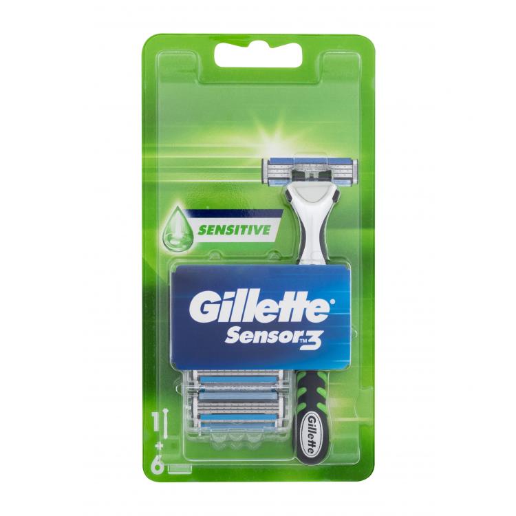 Gillette Sensor3 Sensitive Holiaci strojček pre mužov Set