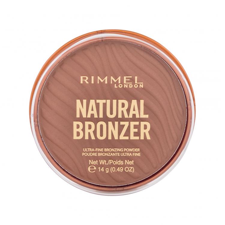 Rimmel London Natural Bronzer Ultra-Fine Bronzing Powder Bronzer pre ženy 14 g Odtieň 002 Sunbronze