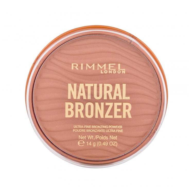 Rimmel London Natural Bronzer Ultra-Fine Bronzing Powder Bronzer pre ženy 14 g Odtieň 001 Sunlight
