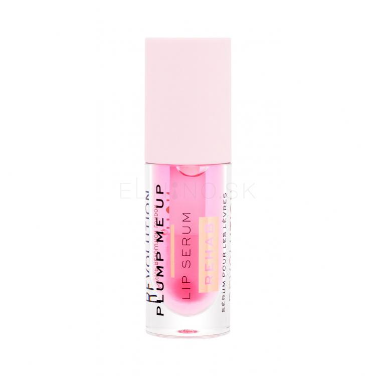 Makeup Revolution London Rehab Plump Me Up Lip Serum Olej na pery pre ženy 4,6 ml Odtieň Pink Glaze