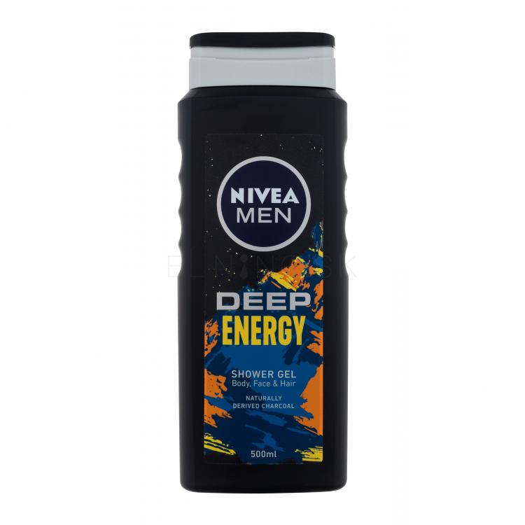 Nivea Men Deep Energy Body, Face &amp; Hair Sprchovací gél pre mužov 500 ml