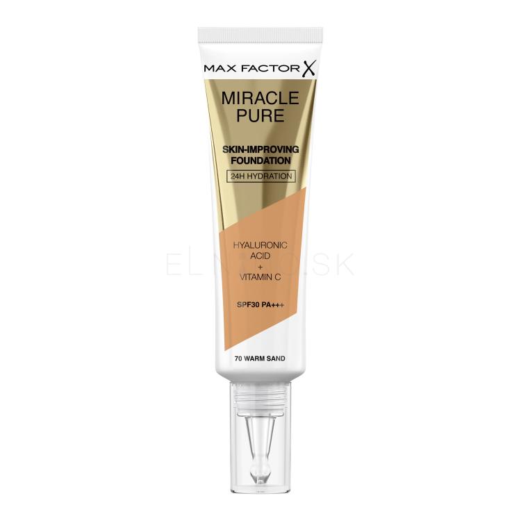 Max Factor Miracle Pure Skin-Improving Foundation SPF30 Make-up pre ženy 30 ml Odtieň 70 Warm Sand