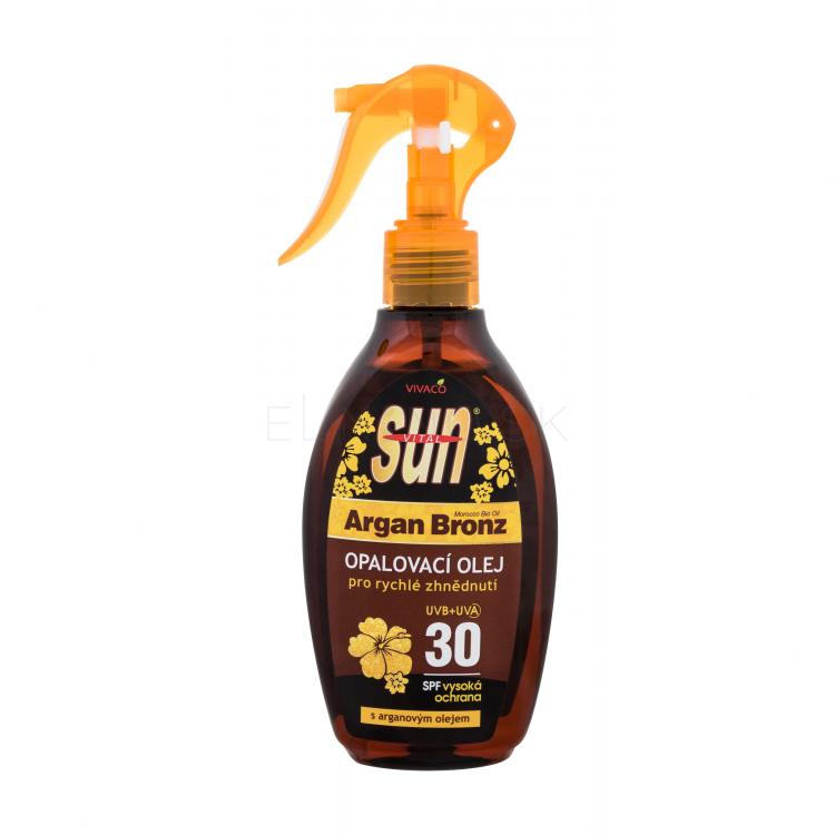 Vivaco Sun Argan Bronz Suntan Oil SPF30 Opaľovací prípravok na telo 200 ml