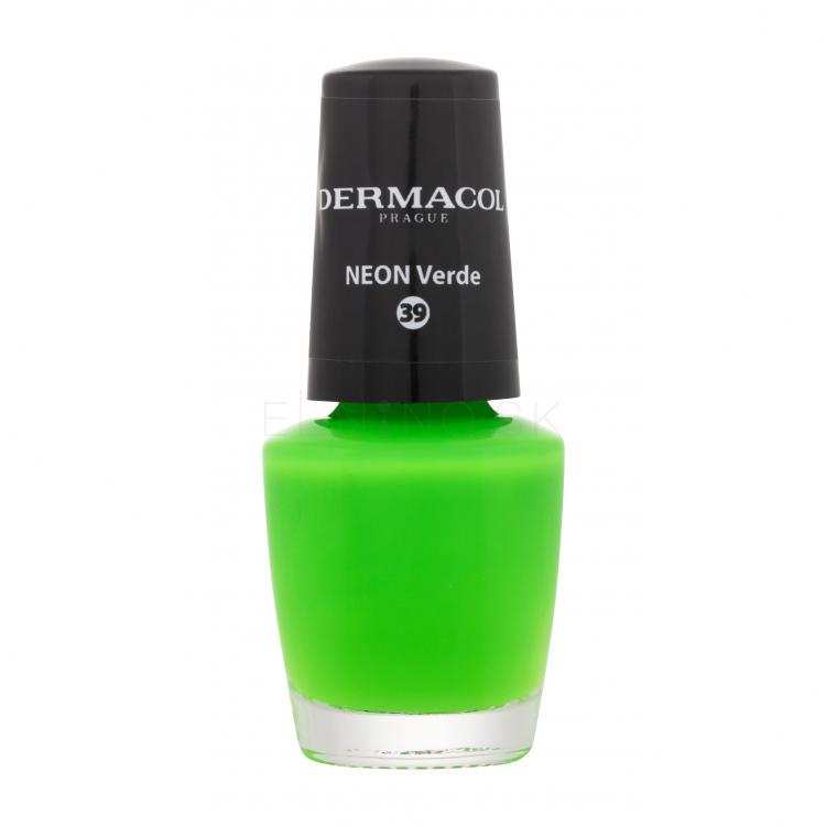 Dermacol Neon Lak na nechty pre ženy 5 ml Odtieň 39 Neon Verde
