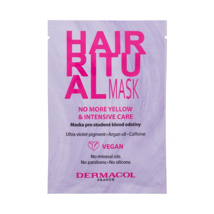 Dermacol Hair Ritual No More Yellow Mask Maska na vlasy pre ženy 15 ml