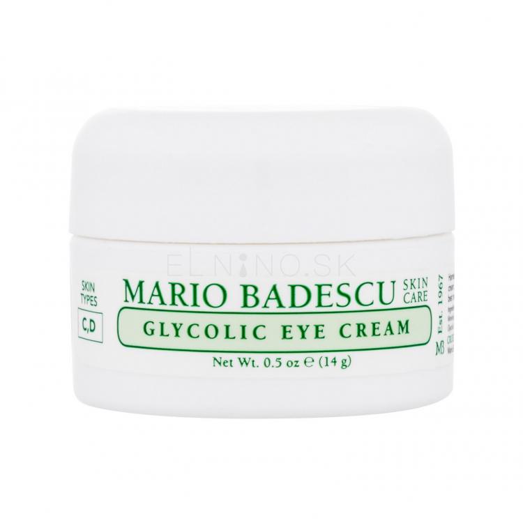 Mario Badescu Glycolic Eye Cream Očný krém pre ženy 14 g