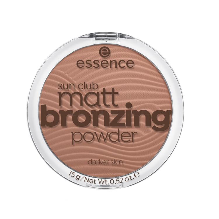 Essence Sun Club Matt Bronzing Powder Bronzer pre ženy 15 g Odtieň 02 Sunny