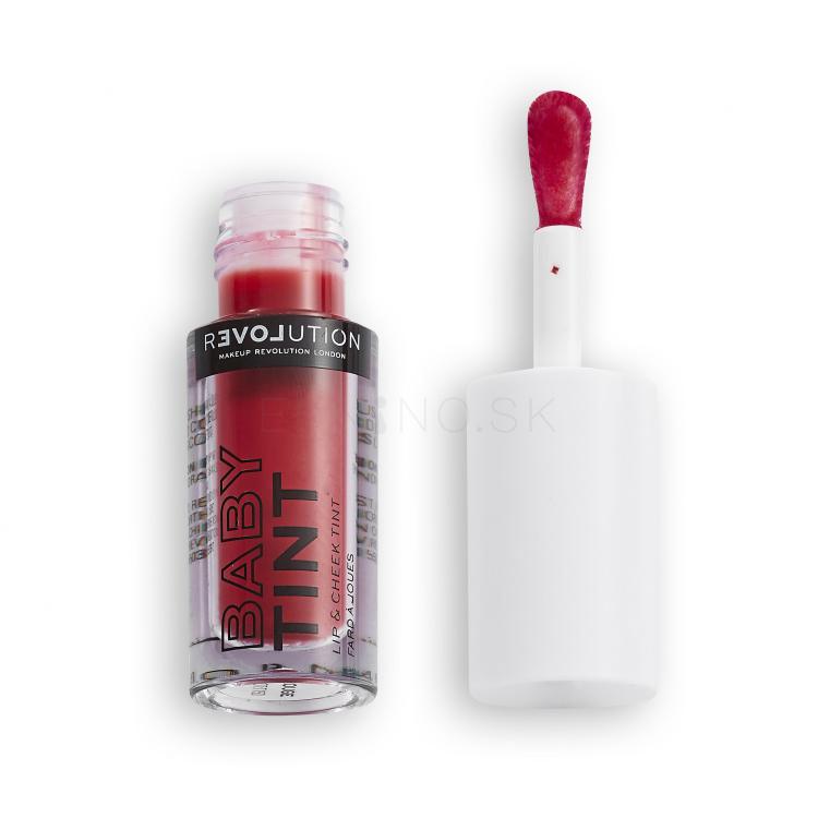 Revolution Relove Baby Tint Lip &amp; Cheek Rúž pre ženy 1,4 ml Odtieň Rouge