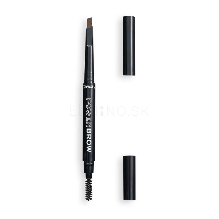 Revolution Relove Power Brow Ceruzka na obočie pre ženy 0,3 g Odtieň Brown