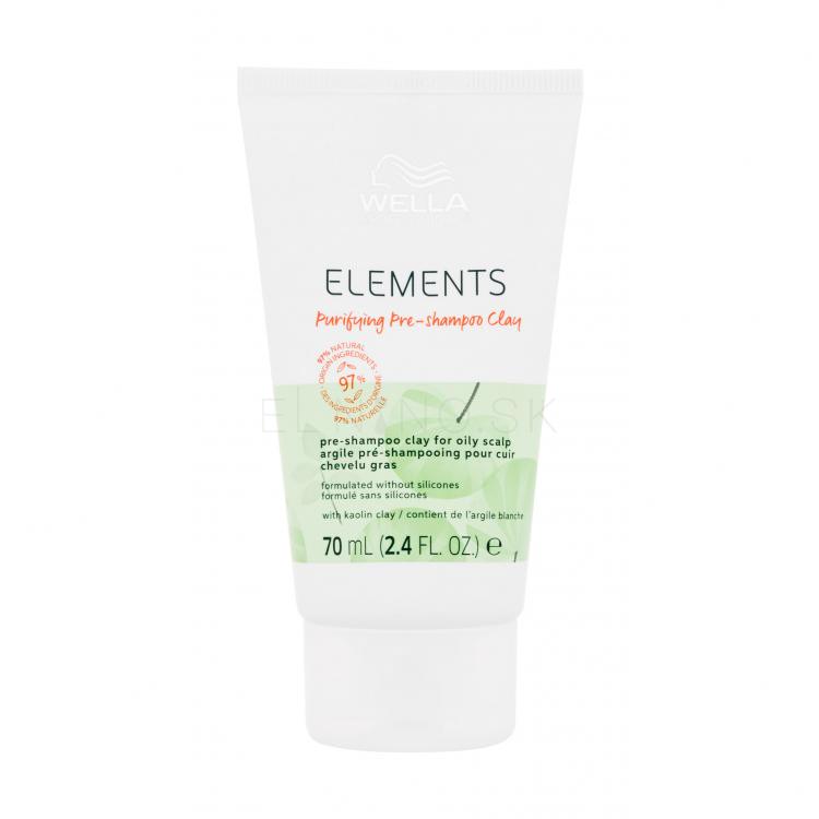 Wella Professionals Elements Purifying Pre-Shampoo Clay Maska na vlasy pre ženy 70 ml