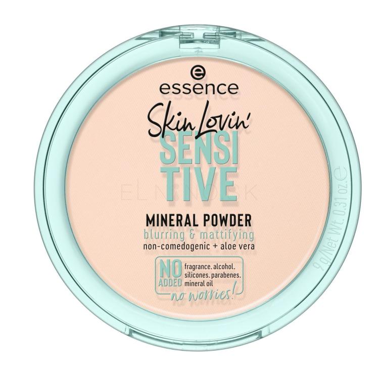 Essence Skin Lovin&#039; Sensitive Mineral Powder Púder pre ženy 9 g Odtieň 01 Translucent