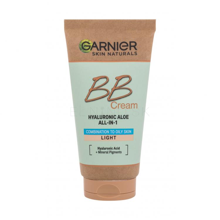 Garnier Skin Naturals BB Cream Hyaluronic Aloe All-In-1 SPF25 BB krém pre ženy 50 ml Odtieň Light poškodená krabička