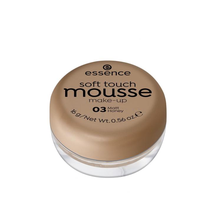 Essence Soft Touch Mousse Make-up pre ženy 16 g Odtieň 03 Matt Honey