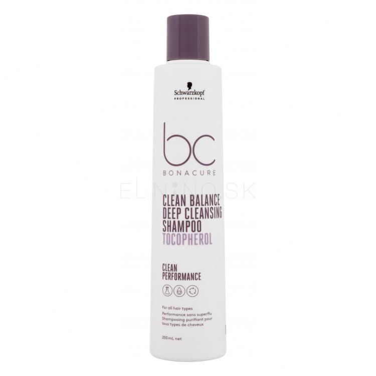 Schwarzkopf Professional BC Bonacure Clean Balance Tocopherol Shampoo Šampón pre ženy 250 ml