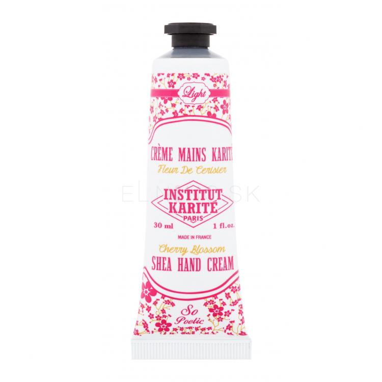 Institut Karité Shea Hand Cream Cherry Blossom Krém na ruky pre ženy 30 ml