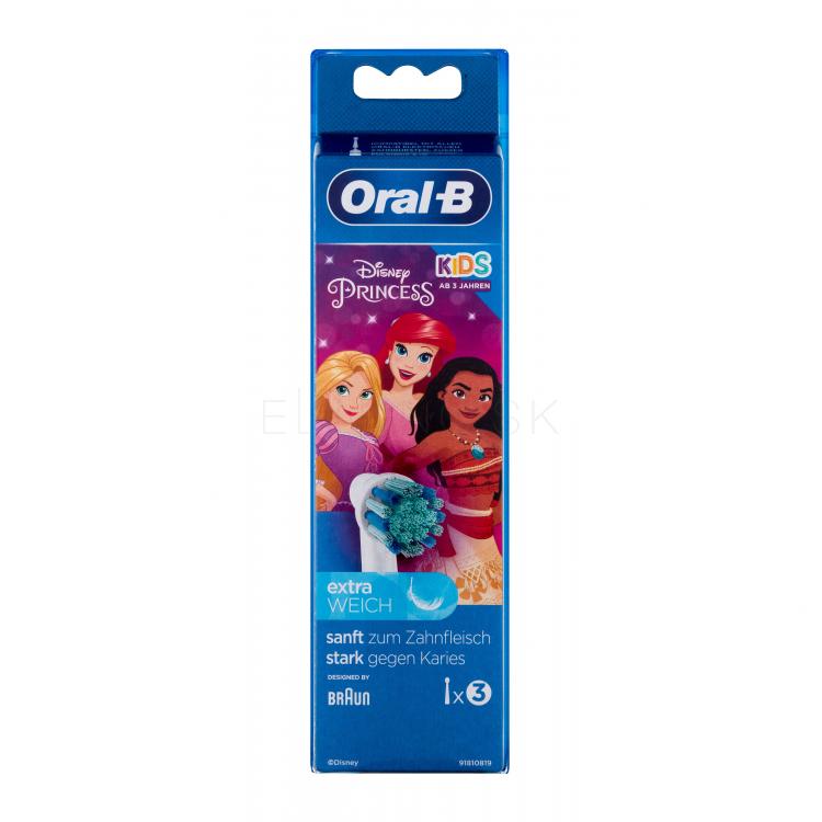 Oral-B Kids Brush Heads Princess Náhradná hlavica pre deti 3 ks
