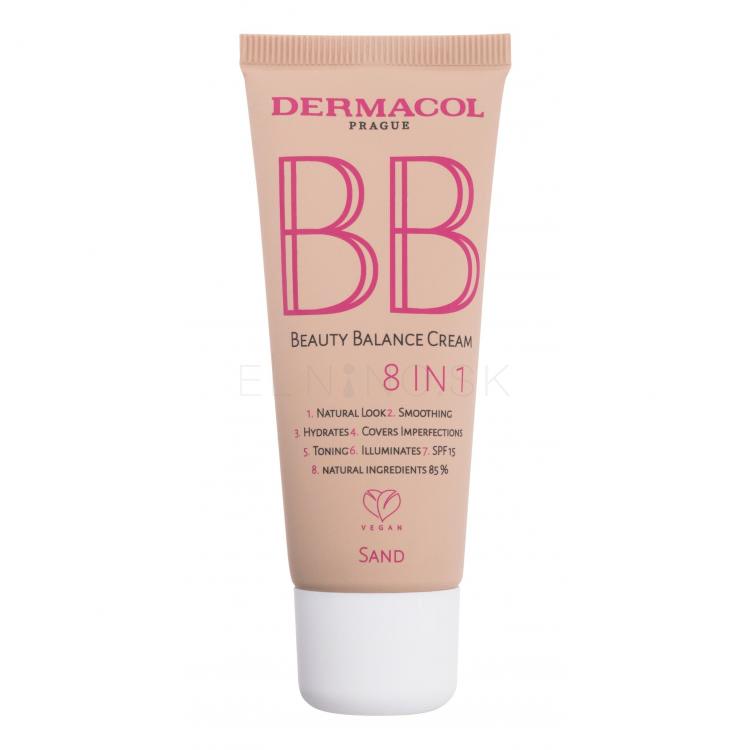 Dermacol BB Beauty Balance Cream 8 IN 1 SPF15 BB krém pre ženy 30 ml Odtieň 4 Sand