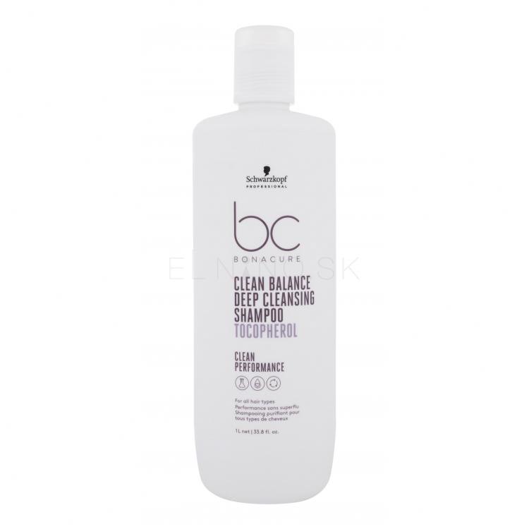 Schwarzkopf Professional BC Bonacure Clean Balance Tocopherol Shampoo Šampón pre ženy 1000 ml