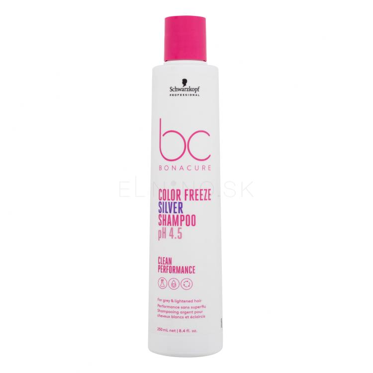 Schwarzkopf Professional BC Bonacure Color Freeze pH 4.5 Silver Shampoo Šampón pre ženy 250 ml