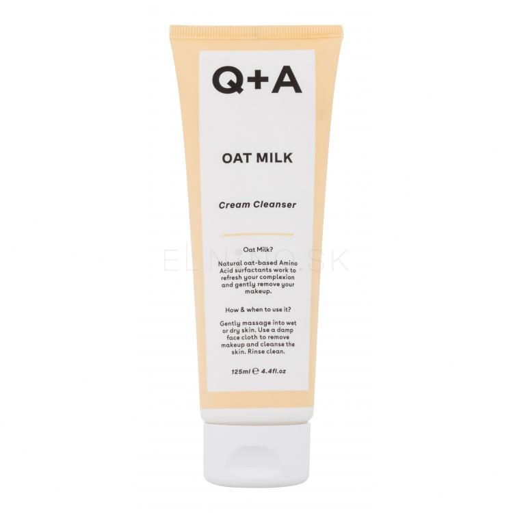 Q+A Oat Milk Cream Cleanser Čistiaci krém pre ženy 125 ml