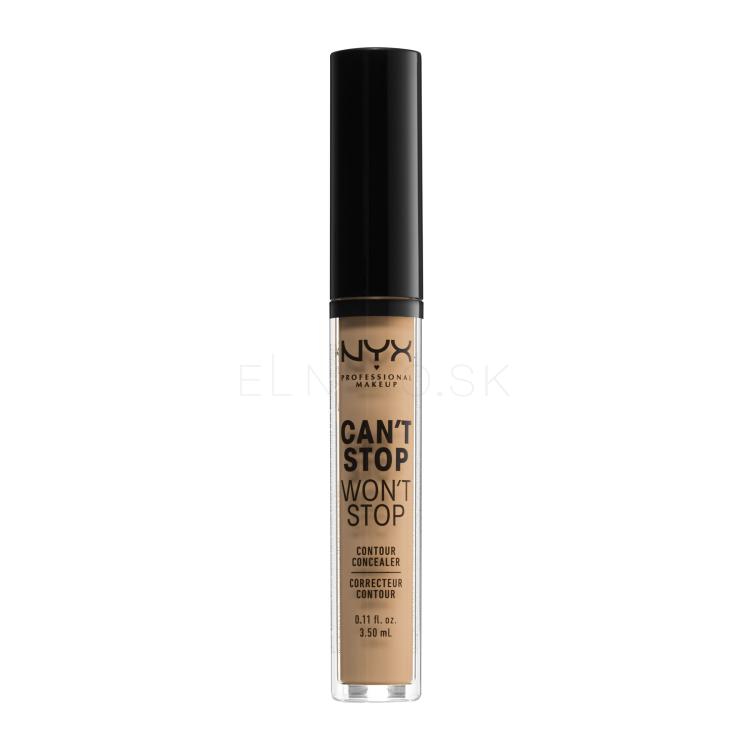 NYX Professional Makeup Can&#039;t Stop Won&#039;t Stop Contour Concealer Korektor pre ženy 3,5 ml Odtieň 7.5 Soft Beige