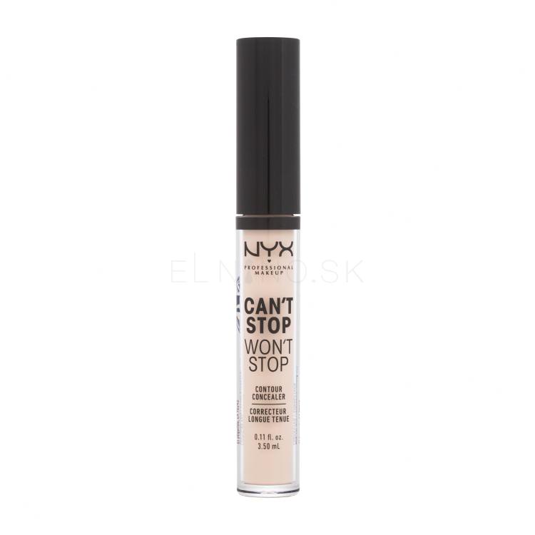 NYX Professional Makeup Can&#039;t Stop Won&#039;t Stop Contour Concealer Korektor pre ženy 3,5 ml Odtieň 06 Vanilla