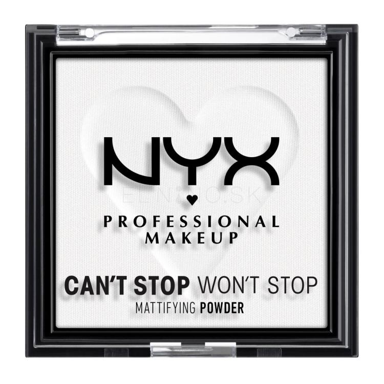 NYX Professional Makeup Can&#039;t Stop Won&#039;t Stop Mattifying Powder Púder pre ženy 6 g Odtieň 11 Bright Translucent