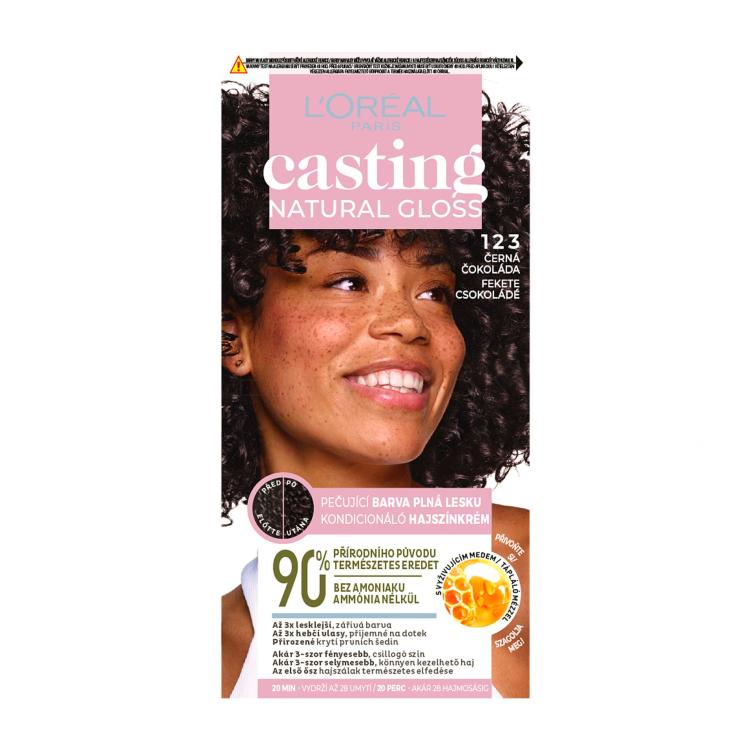 L&#039;Oréal Paris Casting Natural Gloss Farba na vlasy pre ženy 48 ml Odtieň 123