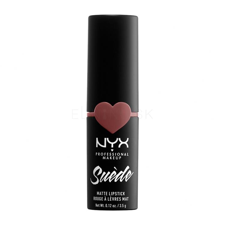 NYX Professional Makeup Suède Matte Lipstick Rúž pre ženy 3,5 g Odtieň 05 Brunch Me