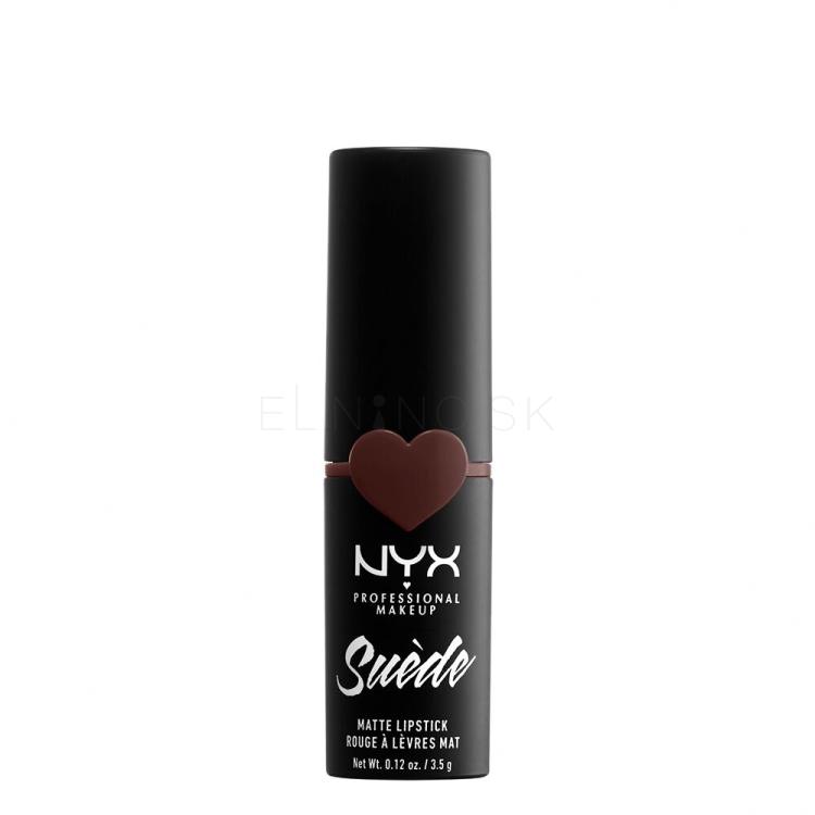 NYX Professional Makeup Suède Matte Lipstick Rúž pre ženy 3,5 g Odtieň 07 Cold Brew