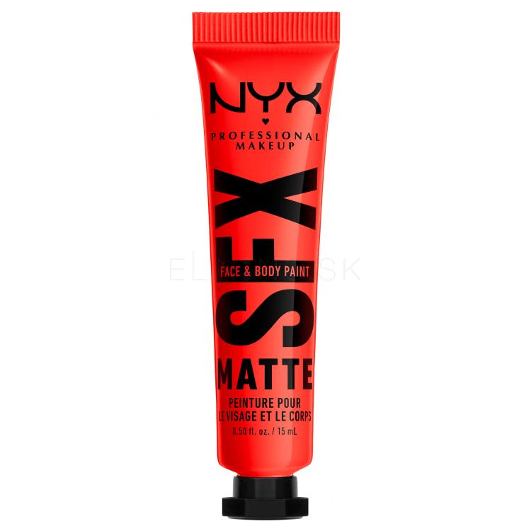 NYX Professional Makeup SFX Face And Body Paint Matte Make-up pre ženy 15 ml Odtieň 02 Fired Up