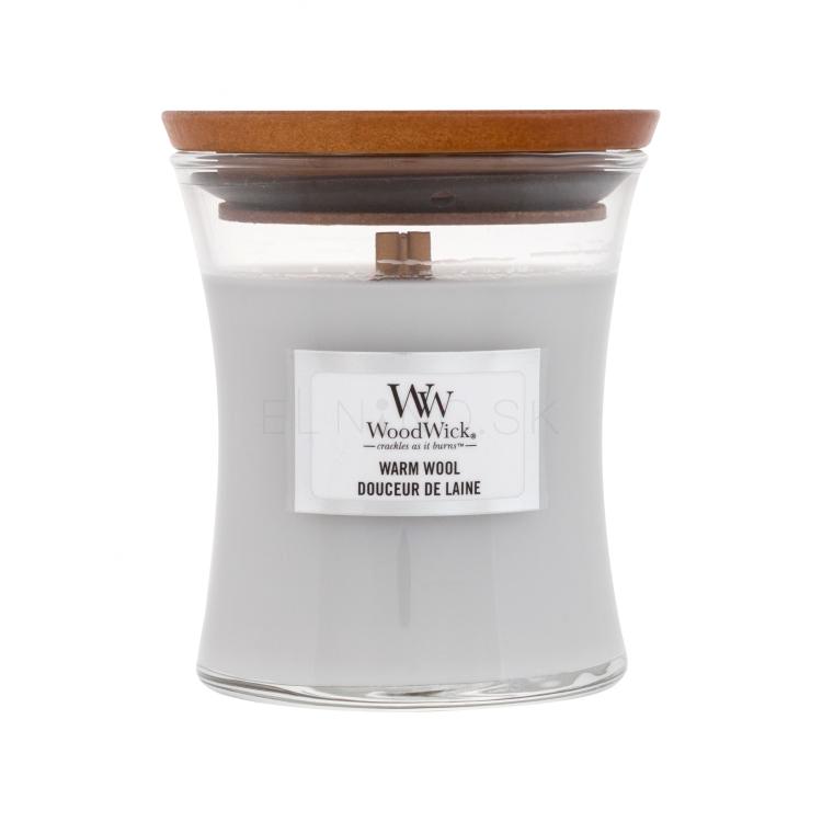 WoodWick Warm Wool Vonná sviečka 85 g