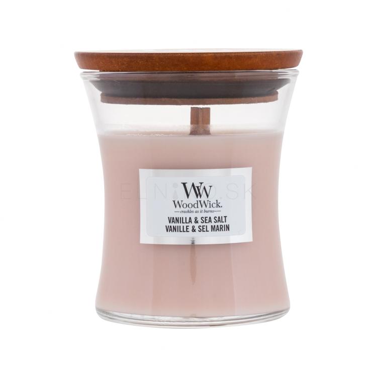 WoodWick Vanilla &amp; Sea Salt Vonná sviečka 85 g