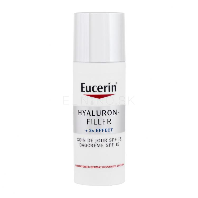 Eucerin Hyaluron-Filler + 3x Effect Day SPF15 Denný pleťový krém pre ženy 50 ml
