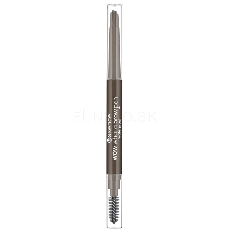 Essence Wow What A Brow Pen Waterproof Ceruzka na obočie pre ženy 0,2 g Odtieň 03 Dark Brown