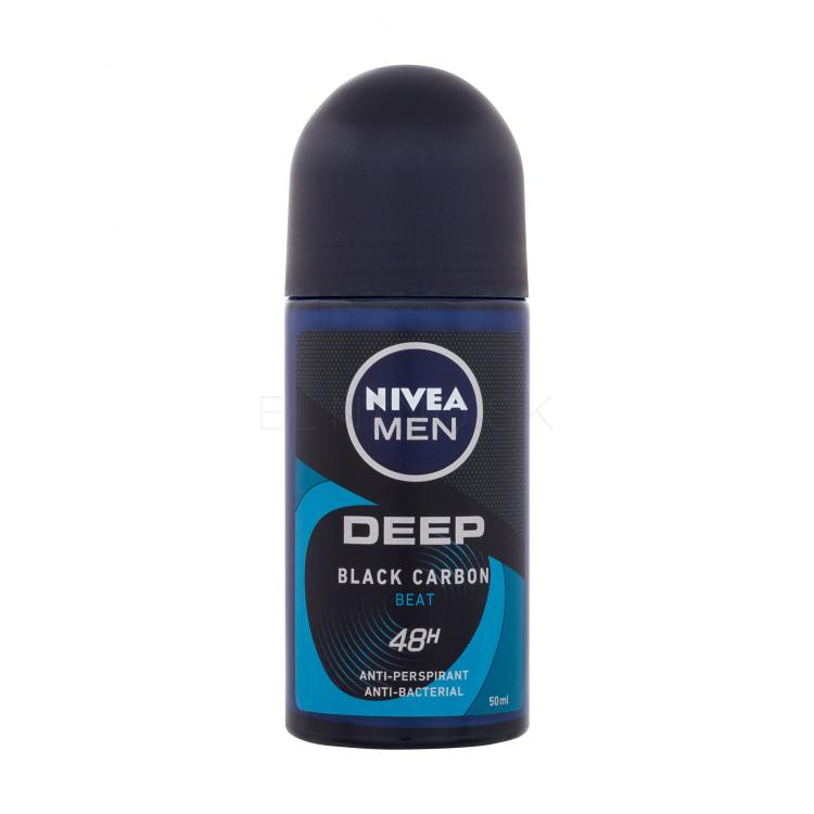 Nivea Men Deep Black Carbon Beat 48H Antiperspirant pre mužov 50 ml