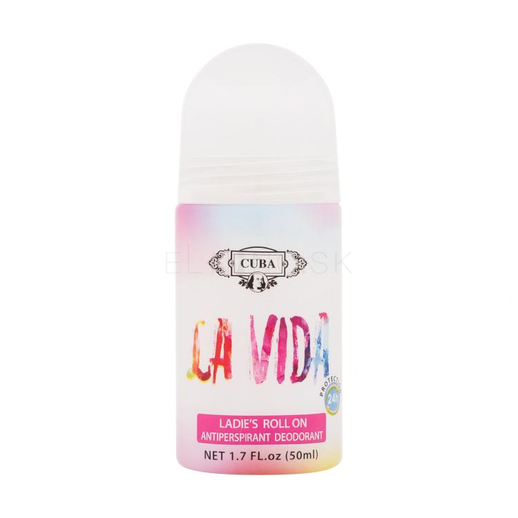 Cuba La Vida Ladie&#039;s Roll On Antiperspirant pre ženy 50 ml