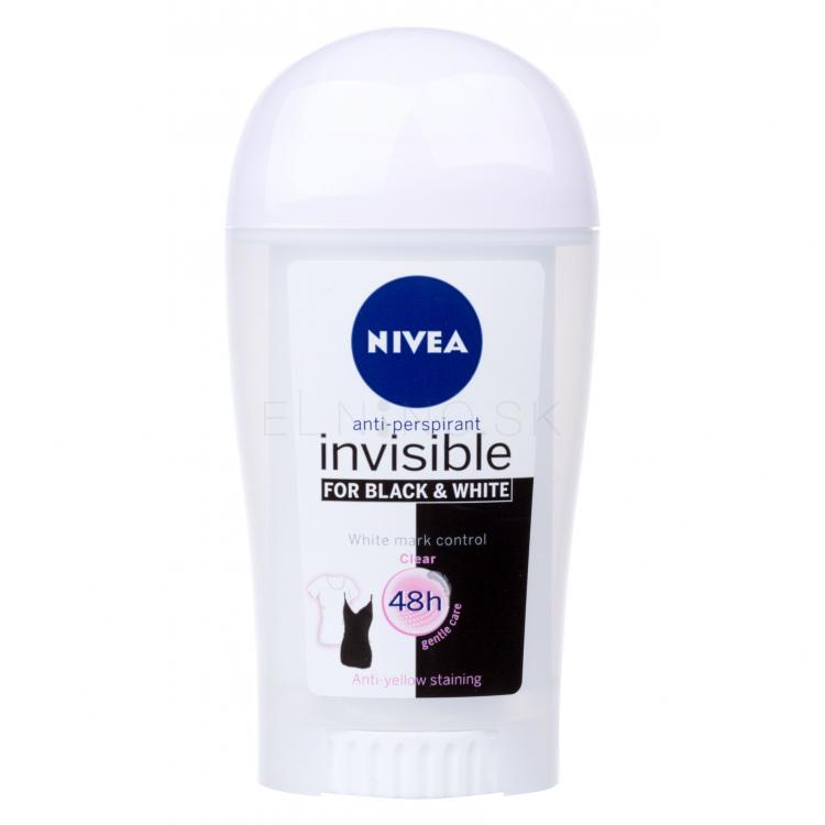 Nivea Black &amp; White Invisible Clear 48h Antiperspirant pre ženy 40 ml