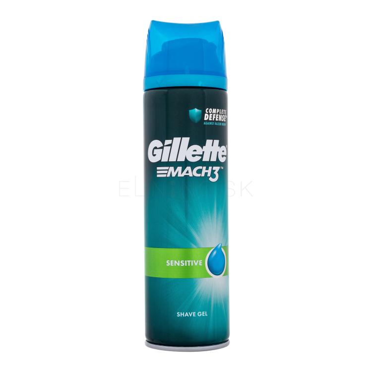 Gillette Mach3 Sensitive Shave Gel Gél na holenie pre mužov 200 ml