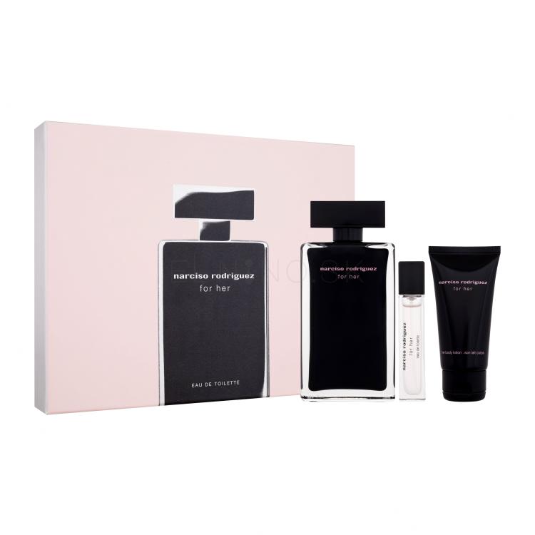 Narciso Rodriguez For Her Darčeková kazeta toaletná voda 100 ml + telové mlieko 50 ml + toaletná voda 10 ml