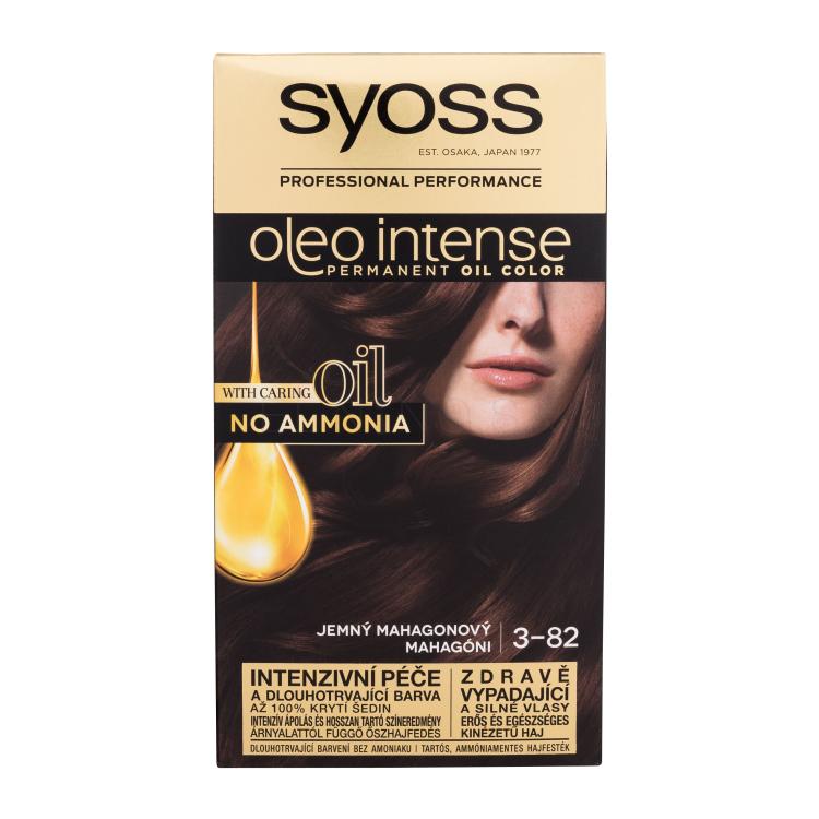 Syoss Oleo Intense Permanent Oil Color Farba na vlasy pre ženy 50 ml Odtieň 3-82 Subtle Mahogany